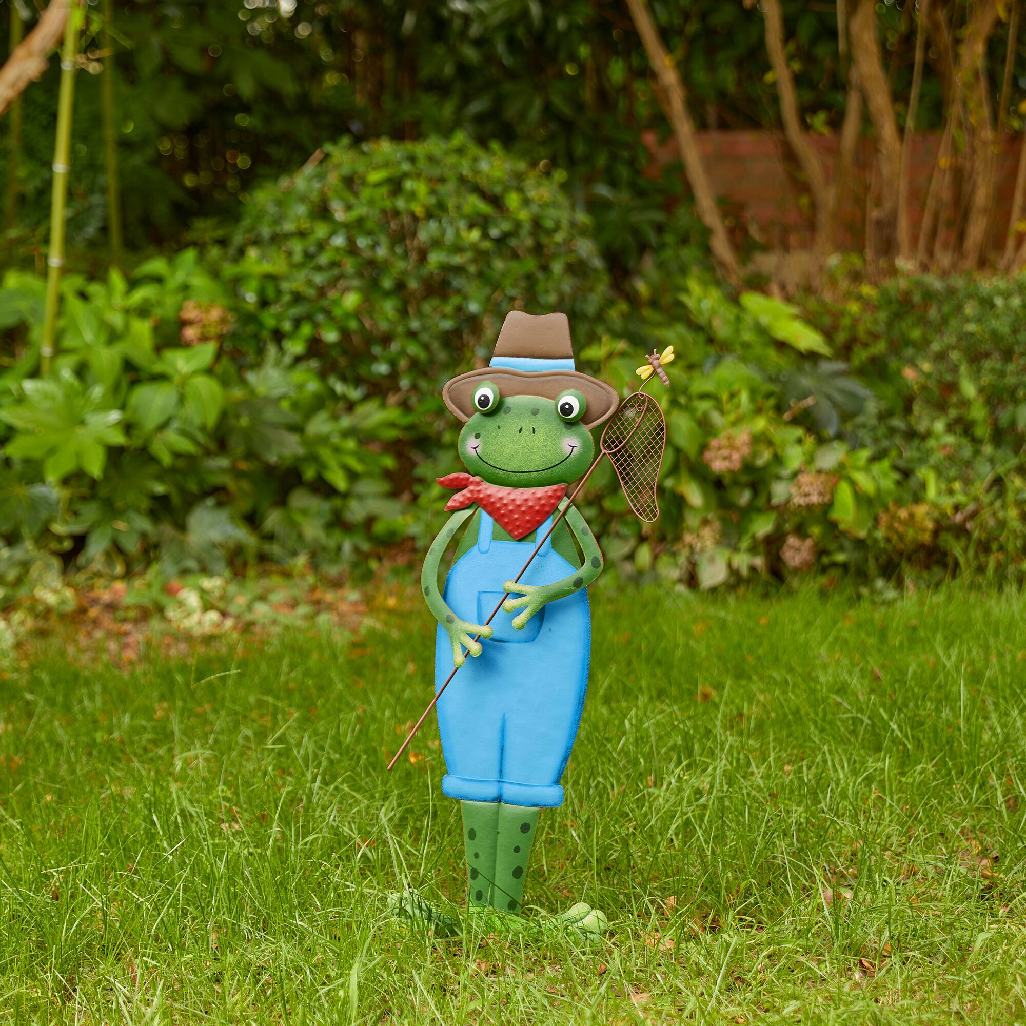 Glitzhome® 36" Metal Standing Frog Yard Stake